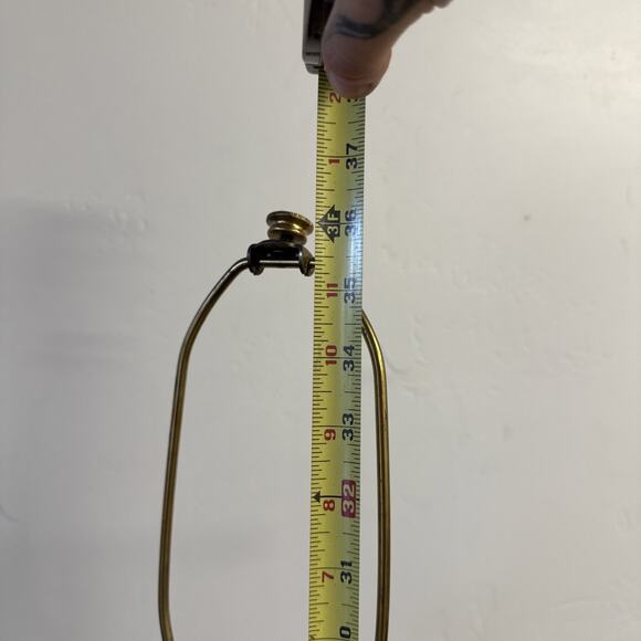 Vintage Pair Set STIFFEL Brass Table Lamps 36” tall Pillar Clawfoot Ornate‎ MCM - Picture 8 of 9